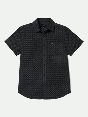 Brixton HOMMES CHARTER PRINT SS SHIRT WASHED BLACK/PRAISLEY