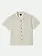 Brixton HOMMES BUNKER S/S CAMP COLLAR SHIRT WHITECAP