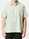 Brixton HOMMES CRU STRIPE S/S WOVEN BEIGE/PINE NEEDLE/AQUATIC GREEN