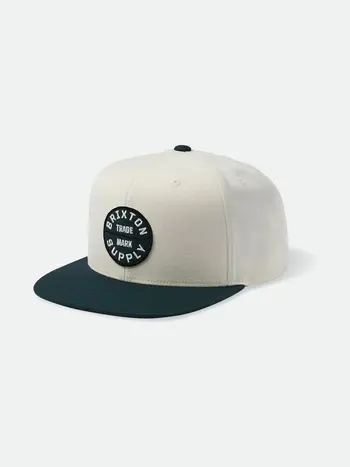 Brixton HOMMES OATH III SNAPBACK CHARCOAL/OFF WHITE