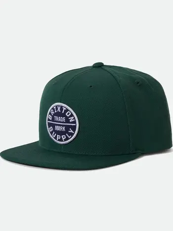 Brixton HOMMES OATH III SNAP BACK PINE NEEDLE/PINE NEEDLE