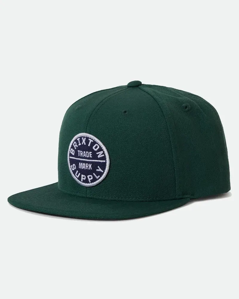 Brixton HOMMES OATH III SNAP BACK PINE NEEDLE/PINE NEEDLE