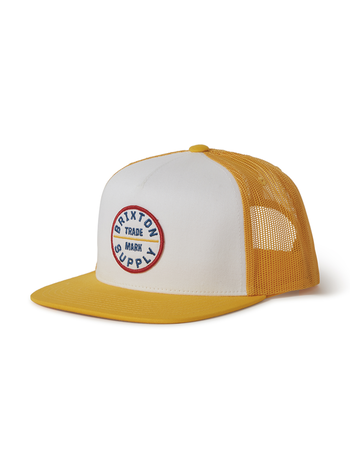 Brixton HOMMES OATH MP TRUCKER HAT YELLOW/WHITE/YELLOW