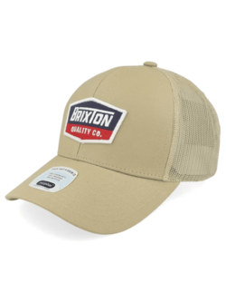 Brixton HOMMES REGAL NETPLUS MP TRUCKER HAT KHAKI/KHAKI