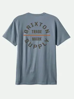 Brixton MEN'S OATH V STT T-SHIRT BASALT/DARK BROWN/RUST