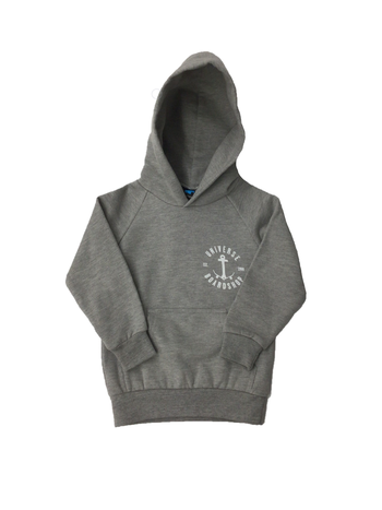 Universe Boardshop YOUTH ANCRE PULLOVER GREY HEATHER/WHITE