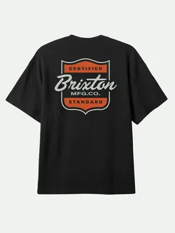 Brixton HOMMES BROOKER SS T-SHIRT BLACK