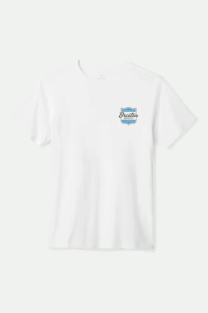 Brixton MEN'S BROOKER STANDARD T-SHIRT WHITE