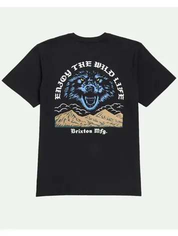 Brixton HOMMES MERCY S/S STANDARD T-SHIRT BLACK