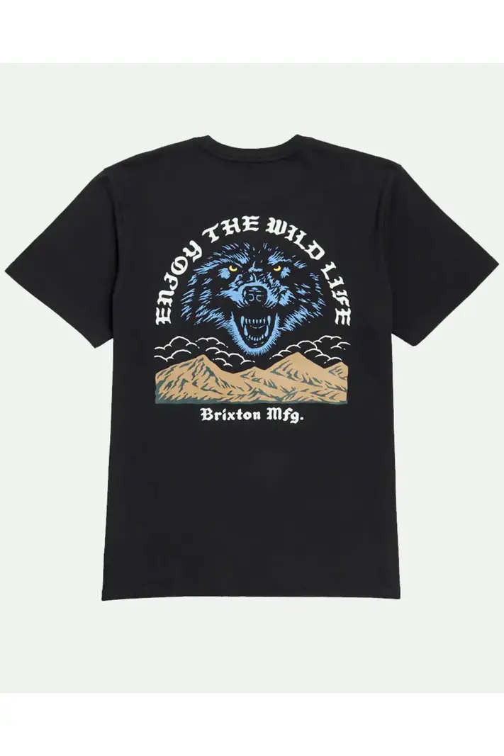 Brixton HOMMES MERCY S/S STANDARD T-SHIRT BLACK