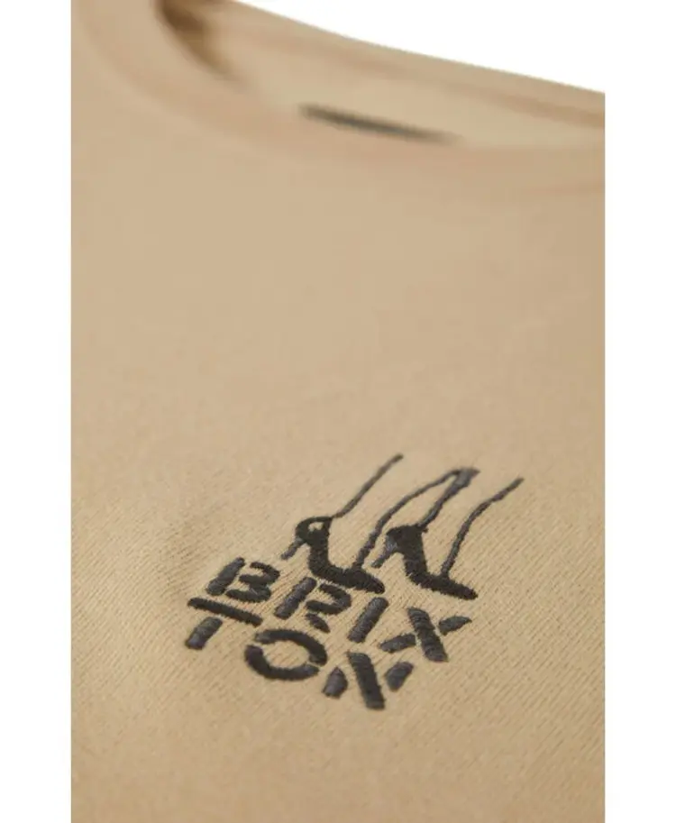 Brixton HOMMES ROSA HW S/S STANDARD T-SHIRT CREAM CLASSIC WASH
