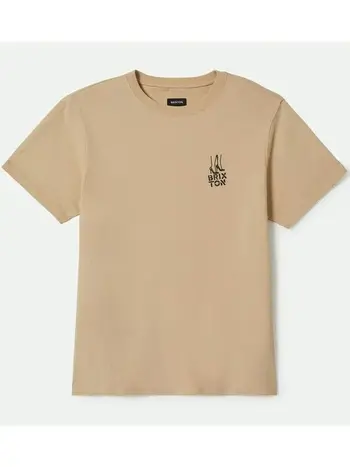 Brixton HOMMES ROSA HW S/S STANDARD T-SHIRT CREAM CLASSIC WASH