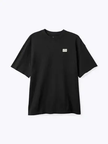 Brixton HOMMES WOODBURN HW RELAXED T-SHIRT BLACK CLASSIC WASH