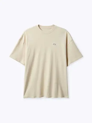 Brixton MEN'S WOODBURN HW RELAXED T-SHIRT CREAM CLASSIC WASH