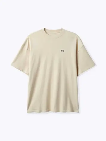 Brixton HOMMES WOODBURN HW RELAXED T-SHIRT CREAM CLASSIC WASH