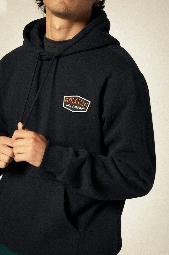 Brixton HOMMES FREEMAN HOODIE BLACK