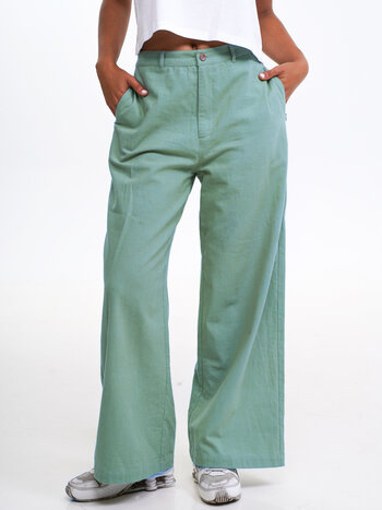 Notice the reckless WOMEN'S EVERGREEN BEACH PANTS TEAL/GREEN