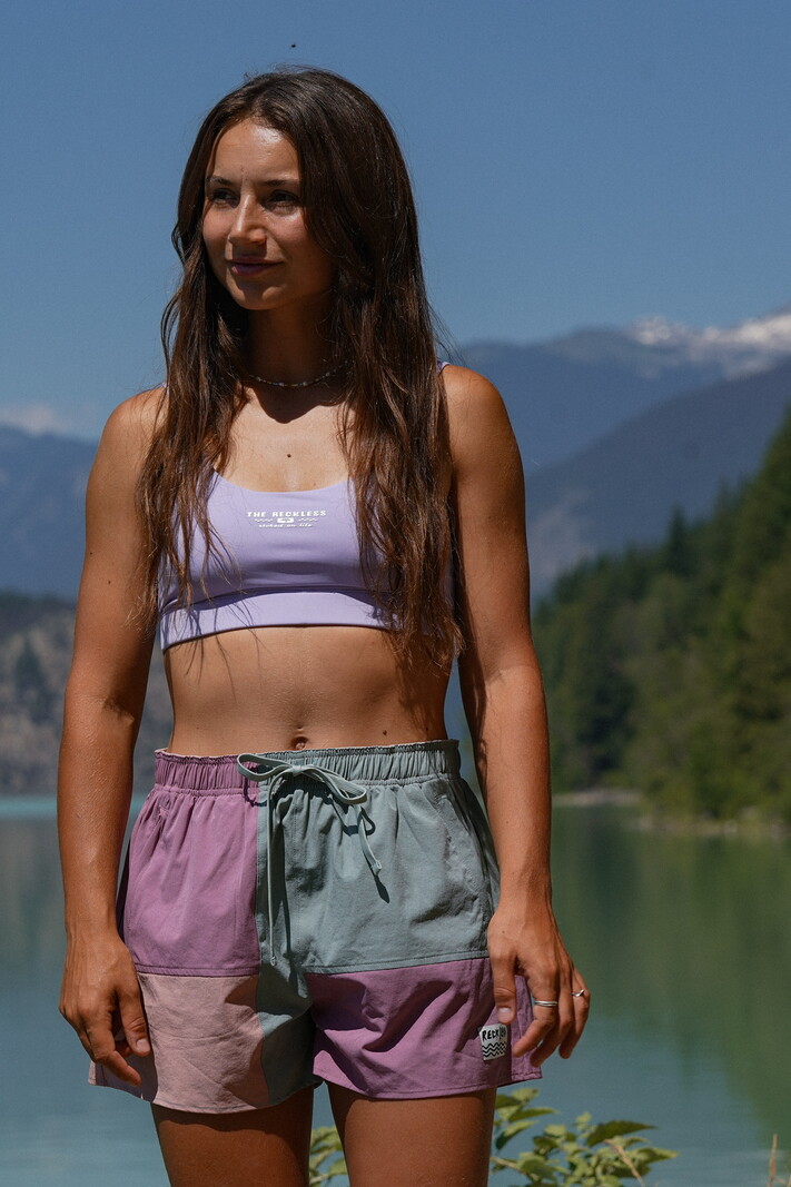 Notice the reckless FEMMES SWITCHBACK SHORTS MULTI