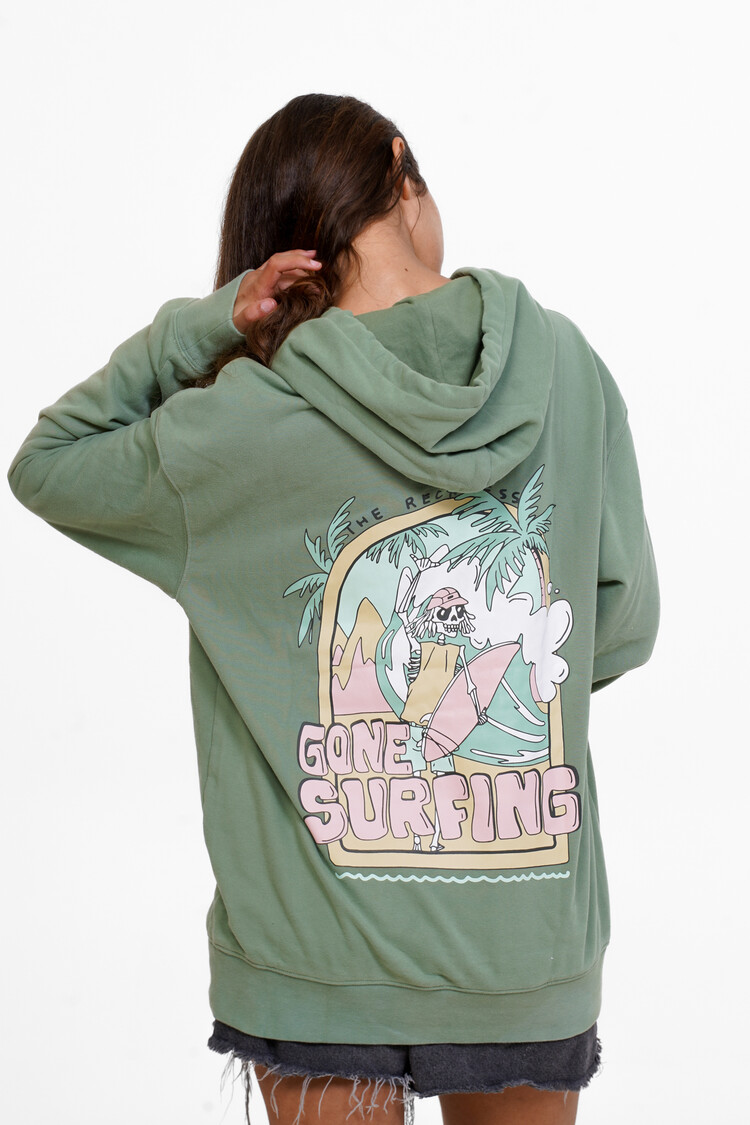 Notice the reckless FEMMES WAVE SURFER HOODIE