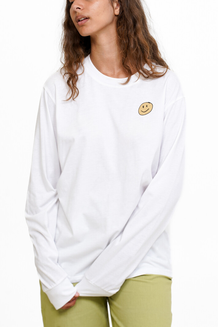 Notice the reckless FEMMES RETIRED BOARDER CLUB L/S WHITE