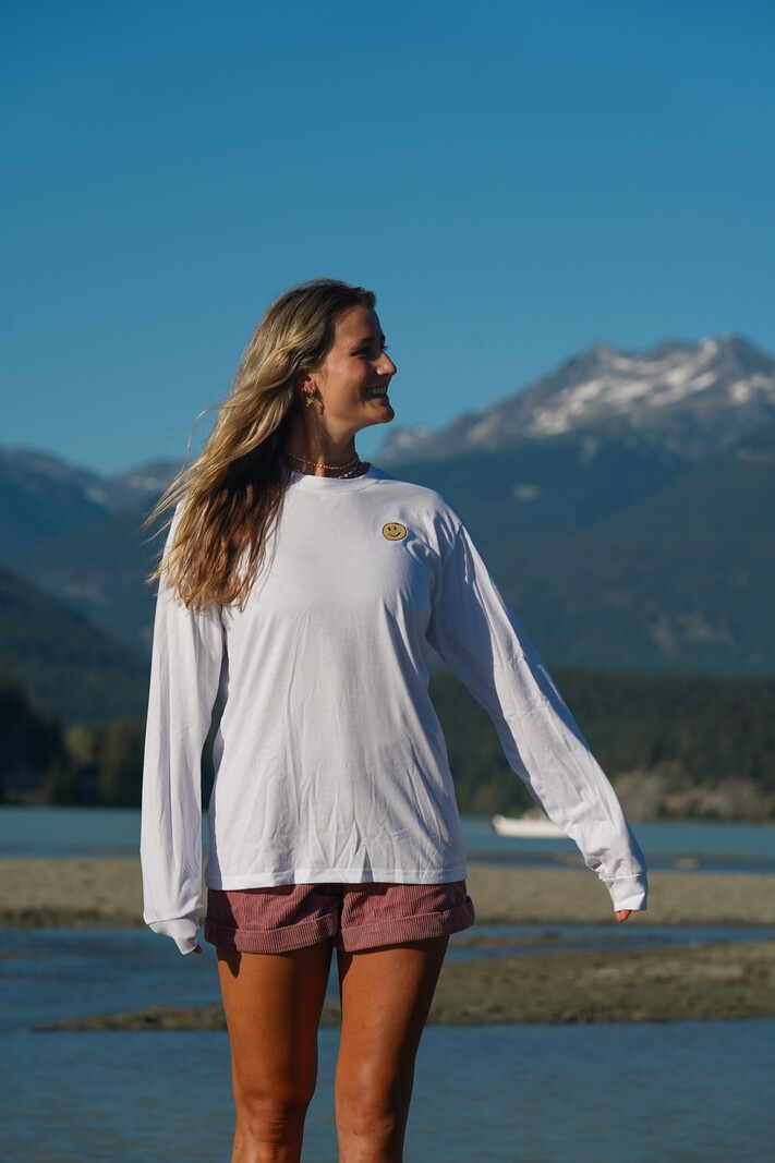 Notice the reckless FEMMES RETIRED BOARDER CLUB L/S WHITE