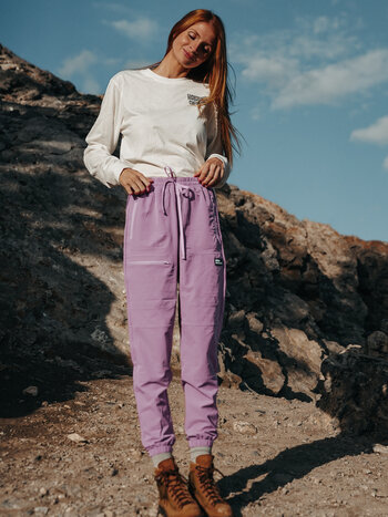 Notice the reckless WOMEN'S LILAC HIKING PANTS