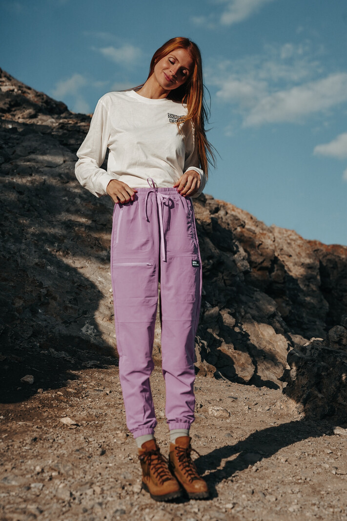 Notice the reckless FEMMES LILAC HIKING PANTS