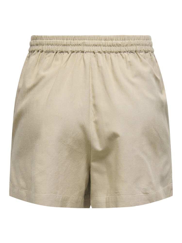 Only JAKIRI LINEN SHORTS HUMUS
