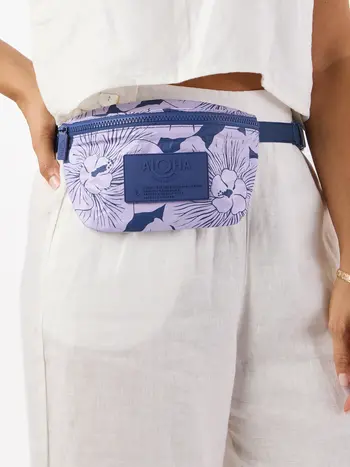 Aloha PURAU MINI HIP PACK LILAC/NAVY