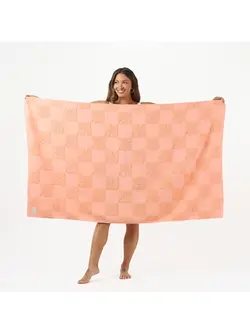 Aloha PUA CHECK BEACH TOWEL PEACHY