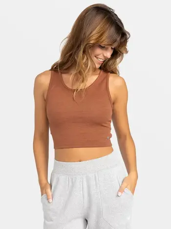 Roxy GOOD KEEPSAKE TANK TOP RUSSET