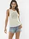 Amuse Society FEMMES GRATEFUL TANK VINTAGE WHITE