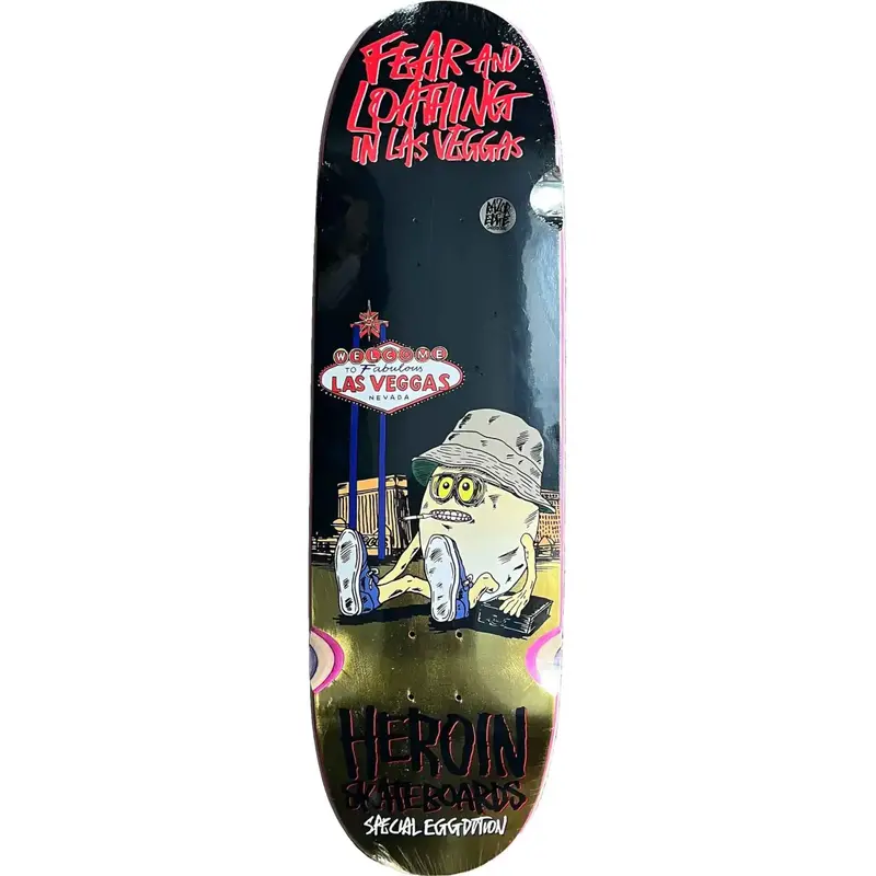 Heroin Skateboards FEAR AND LOATHING IN LAS VEGGAS DECK 9''