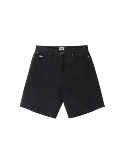 Obey HOMMES BIGWIG BAGGY DENIM SHORT FADED BLACK
