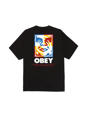 Obey HOMMES TARGET ICON T-SHIRT BLACK