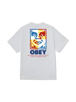 Obey HOMMES TARGET ICON T-SHIRT WHITE
