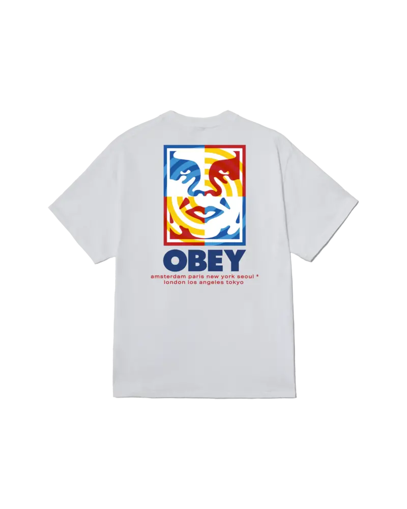 Obey HOMMES TARGET ICON T-SHIRT WHITE