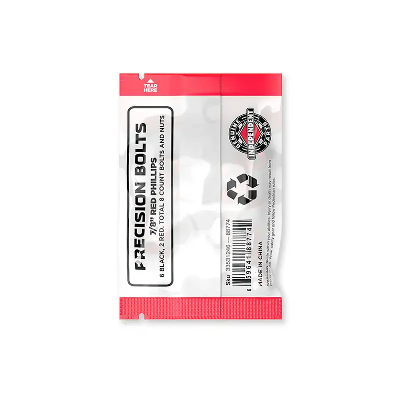 Independent trucks PHILLIPS 7/8in GENUINE PARTS HARDWARE BLACK/RED