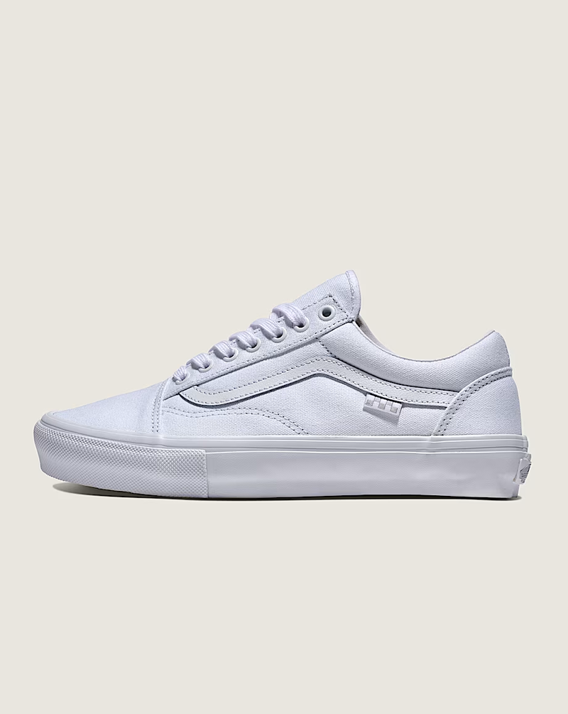 Vans HOMMES SKATE OLD SKOOL CANVAS TRUE WHITE