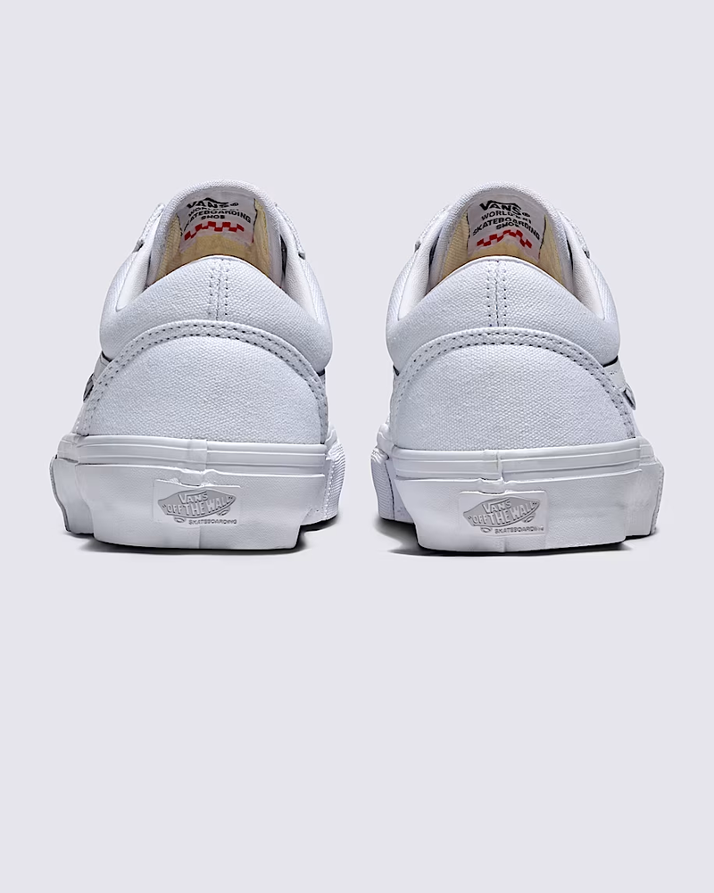 Vans HOMMES SKATE OLD SKOOL CANVAS TRUE WHITE