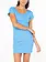 Roxy GOOD KEEPSAKE DRESS AZURE BLUE SOLID