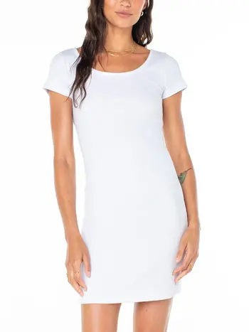 Roxy GOOD KEEPSAKE DRESS EGRET