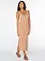 Roxy SLOW ISLE MIDI SWEATER DRESS PRALINE SOLID STAMP EMBY