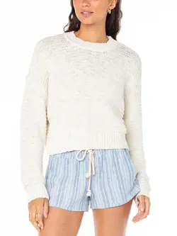 Roxy ENCHANTED SKY CREWNECK PARCHMENT