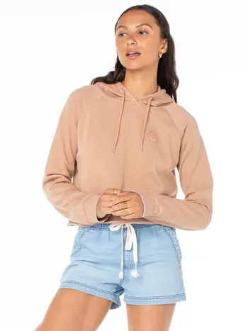 Roxy WE ARRIVED HOODIE PRALINE SOL STAMP EMBY