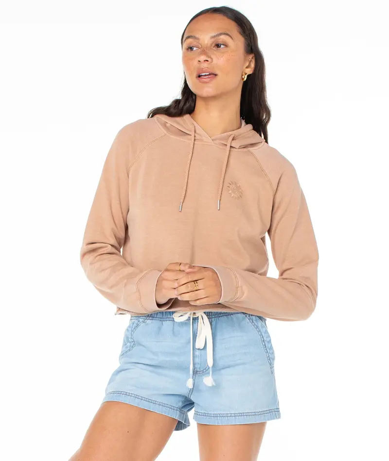 Roxy WE ARRIVED HOODIE PRALINE SOL STAMP EMBY