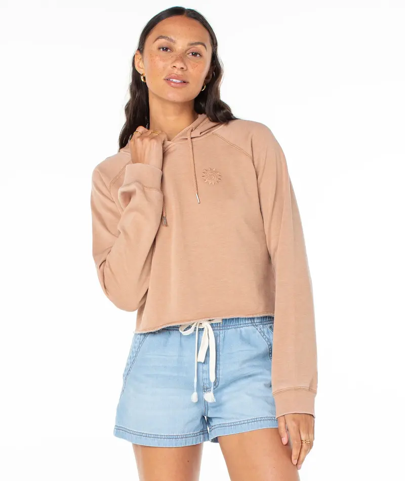 Roxy WE ARRIVED HOODIE PRALINE SOL STAMP EMBY
