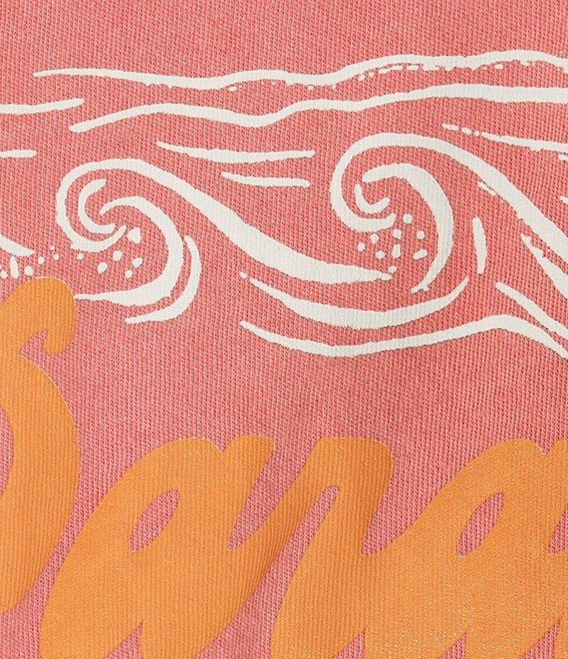 Roxy PARAISO CROPPED GRAPHIC T-SHIRT SUGAR CORAL SOLID