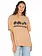Roxy PALM STRIPE TEE PRALINE SOL STAMP EMBY