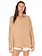 Roxy MORNING TIME LS BUTTON UP PRALINE SOL STAMP EMBY